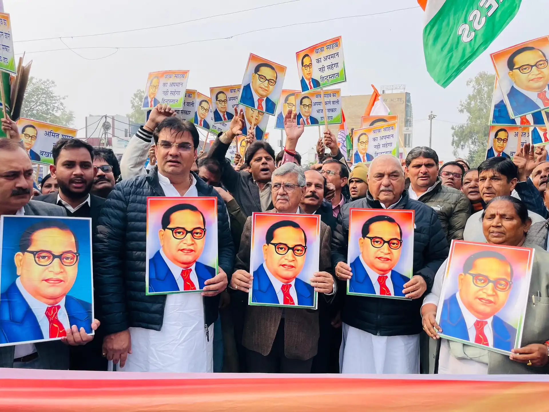 Opposition Leaders Unite in Protest Against Home Minister's Statement on Ambedkar