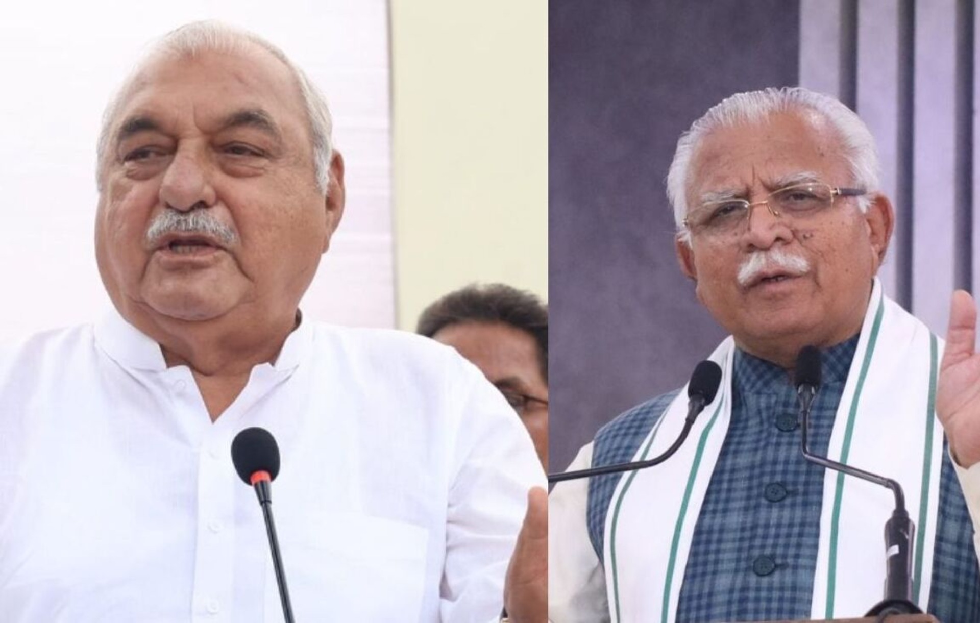 Ex-CMs Khattar and Hooda Clash Over Poll Prospects