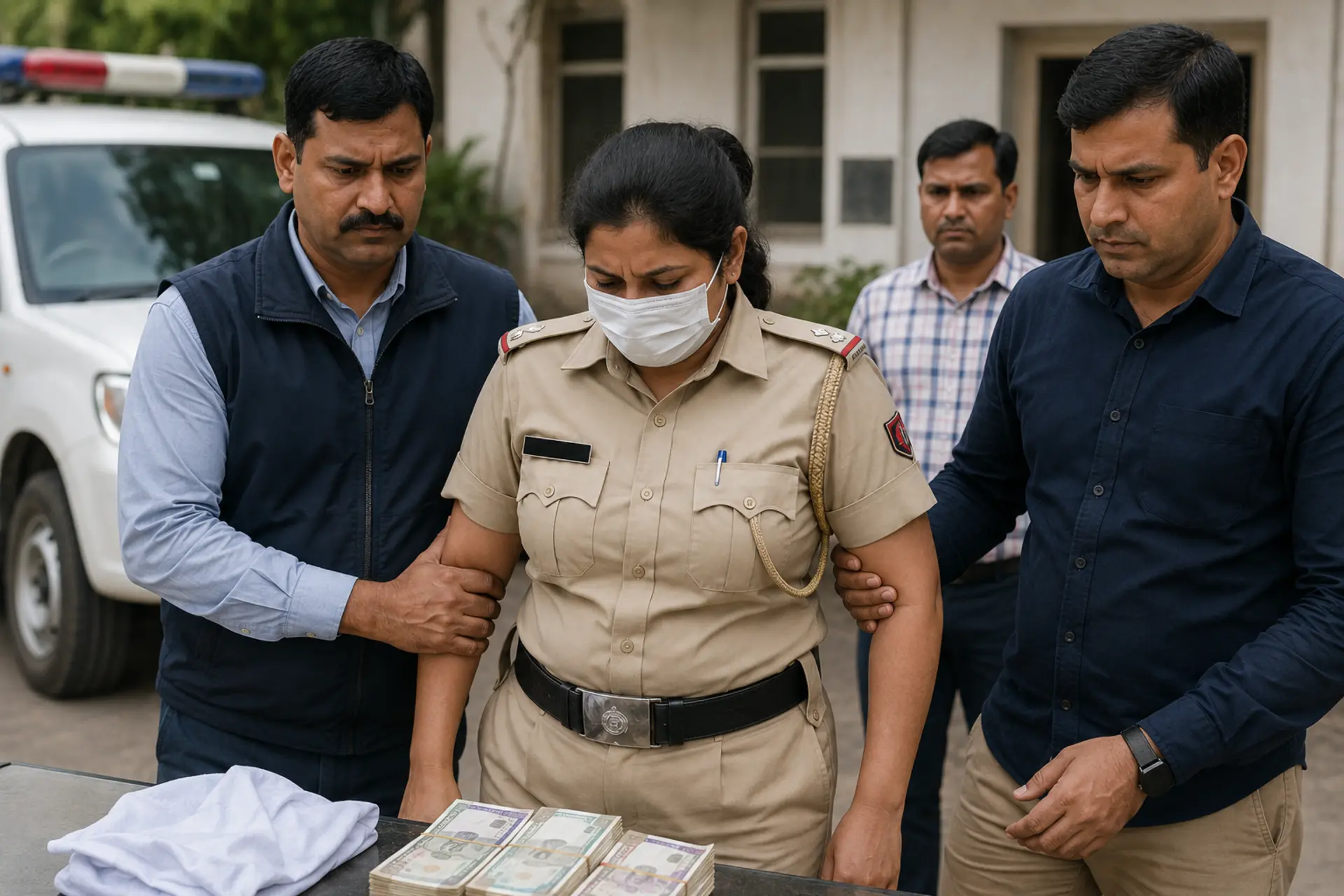Gurugram: Woman Head Constable Caught Taking Rs 50,000 Bribe, Arrested by ACB