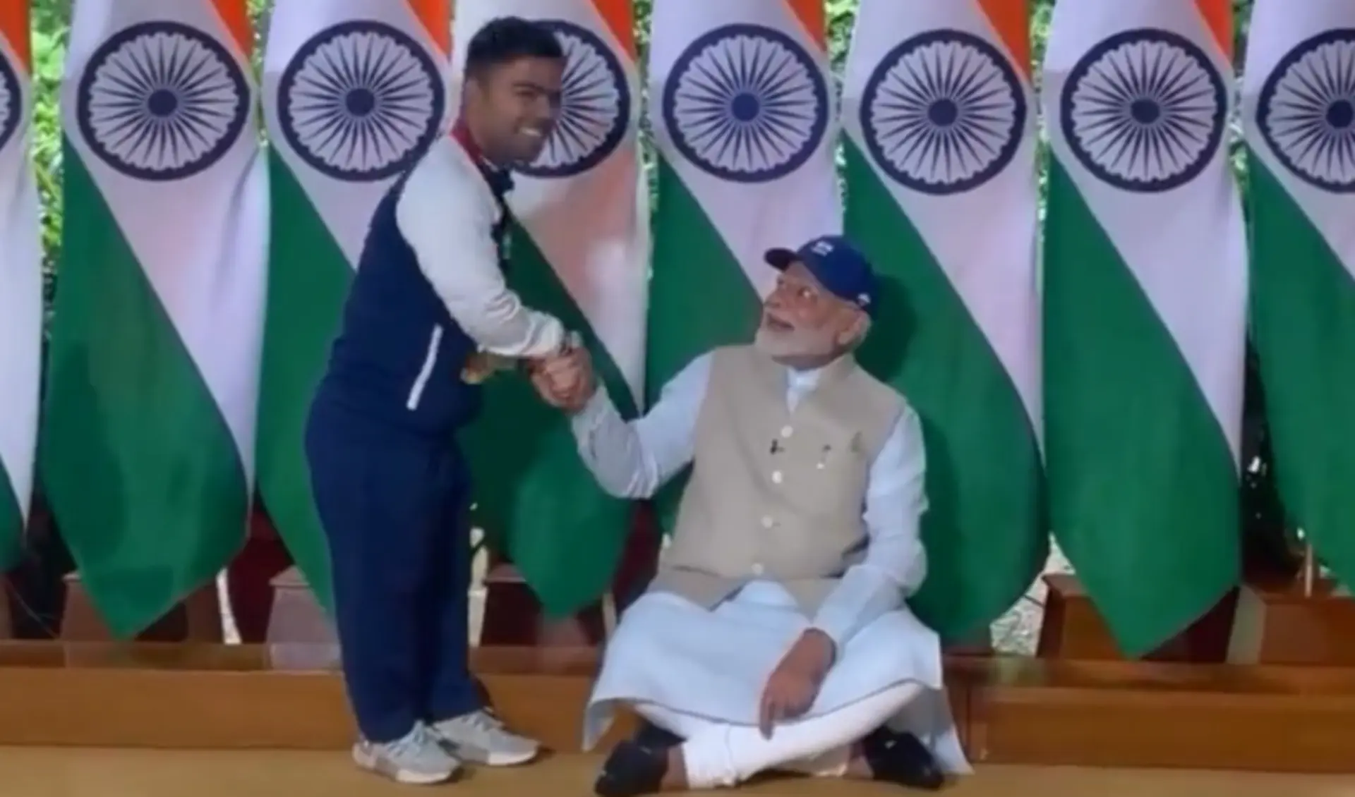 PM Modi Meets Haryana's Golden Boy Navdeep Singh