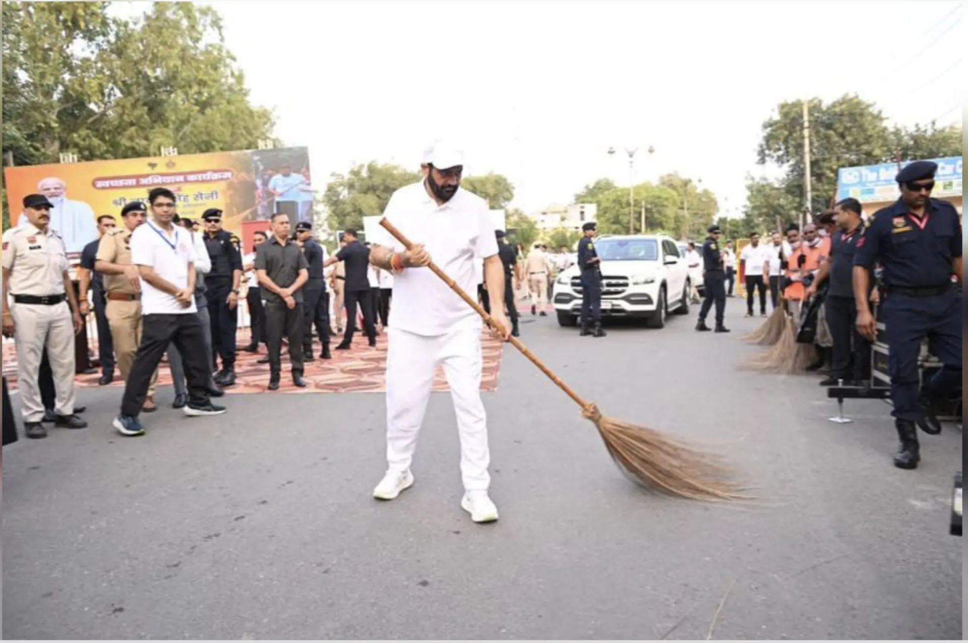 CM Saini Launches Sanitation Drive, Flags Off Anti-Drug Marathon in Rohtak on PM Modi's Birthday