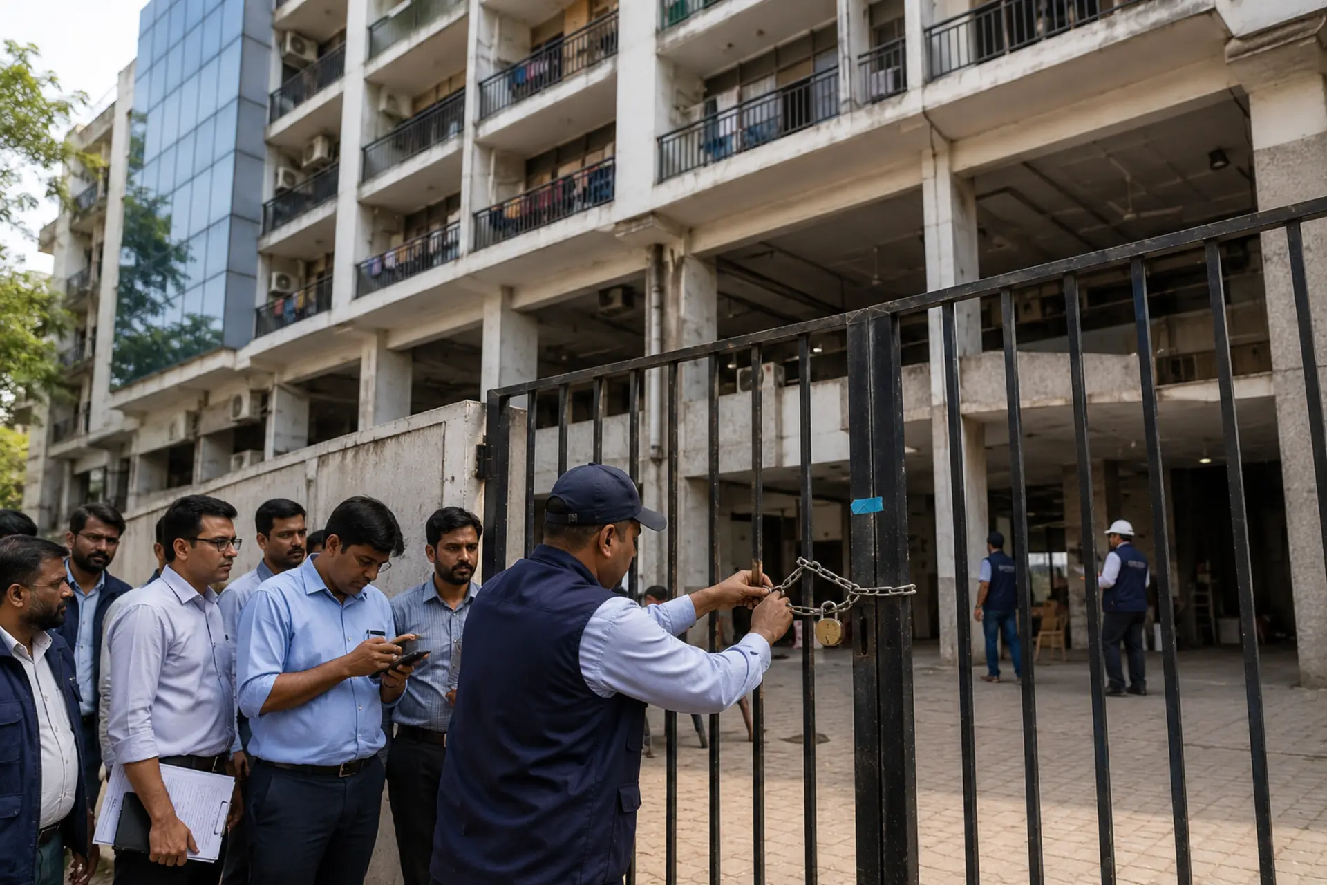 Gurugram Crackdown Uncovers 128-Room Illegal PG Complex in DLF Phase-3