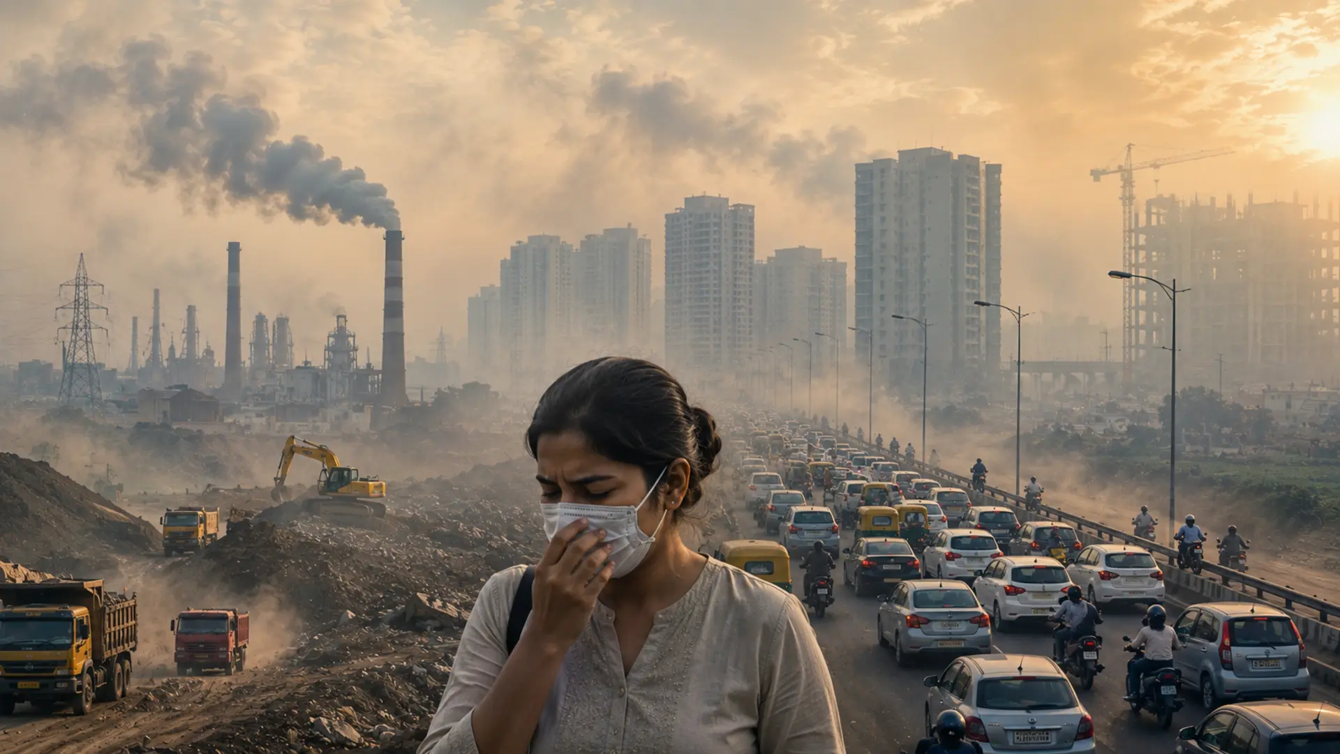 Haryana Dominates India's Pollution Rankings in May; Faridabad, Manesar Among Top Hotspots