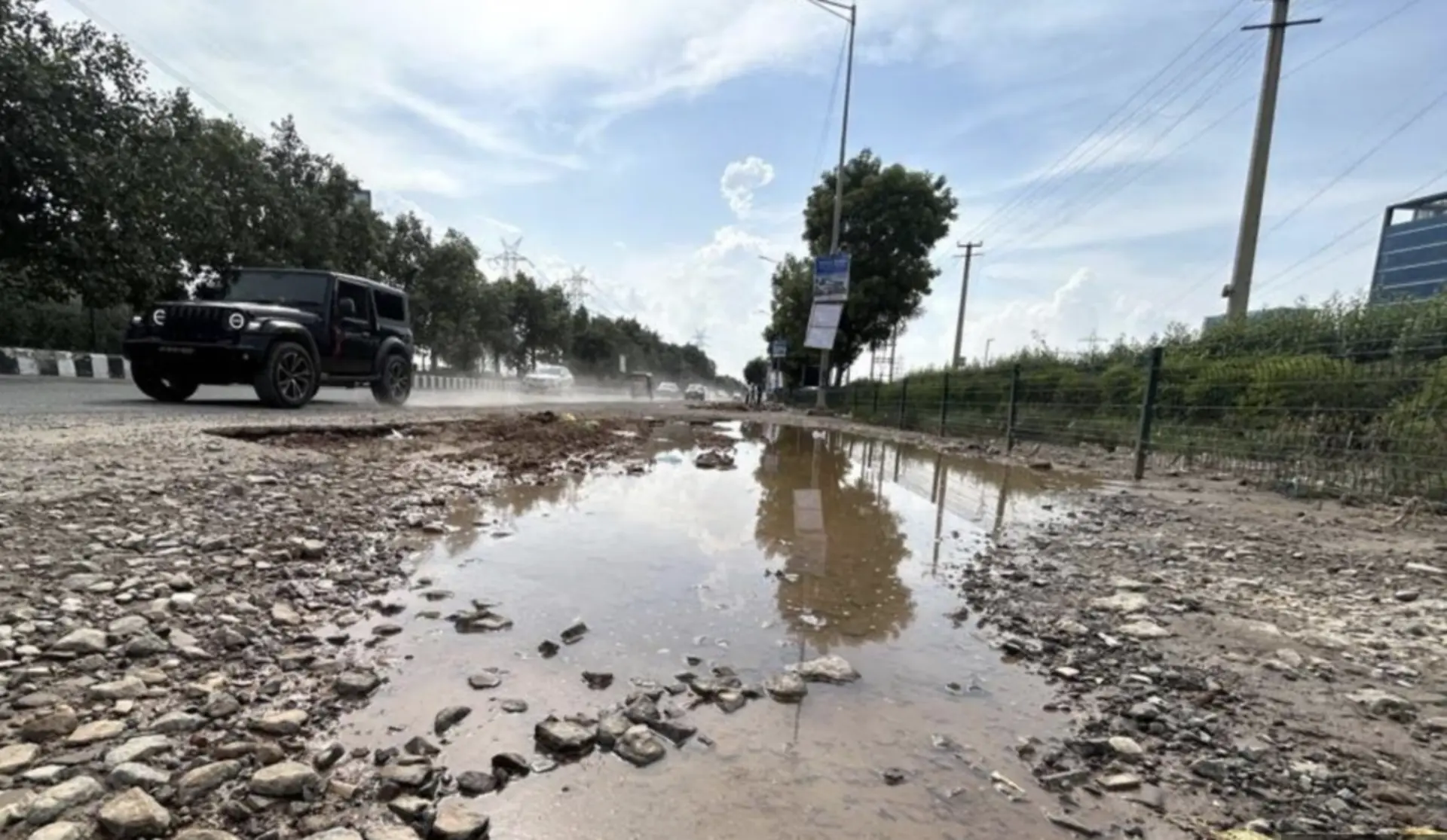 After Monsoon Waters Recede, Gurugram Faces New Challenge: 3,000 Potholes Plague City Roads