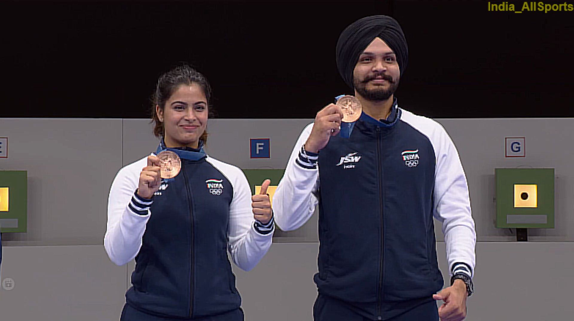 PARIS OLYMPICS: Manu Bhaker and Sarabjot Singh Win India's First-Ever Team Medal in Shooting