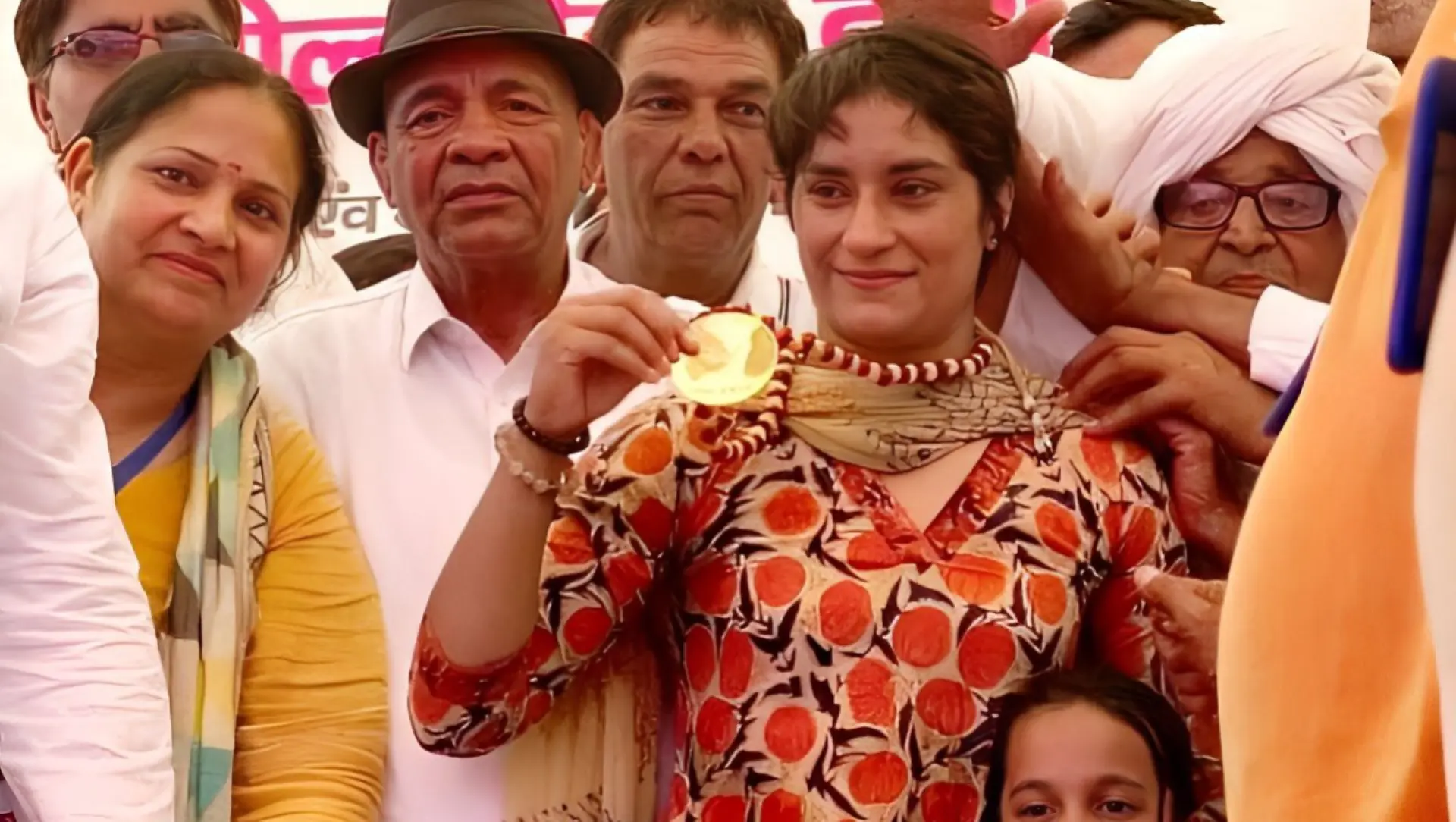 Vinesh Phogat Honored with Gold Medal by Sarv Khap Panchayat