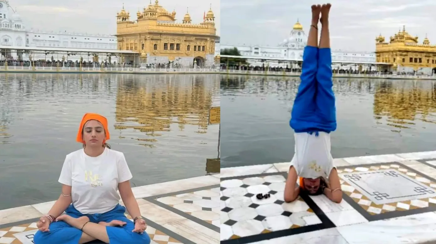 Case registered against Instagram Influencer for doing Yoga at Golden Temple