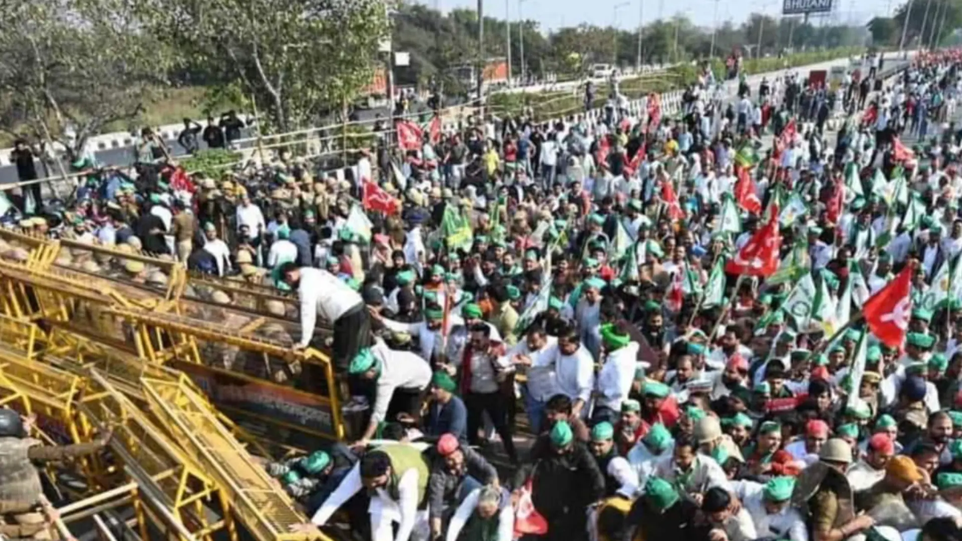 Farmers' Delhi March Blocked: Haryana Seals Shambhu Border with Heavy Security